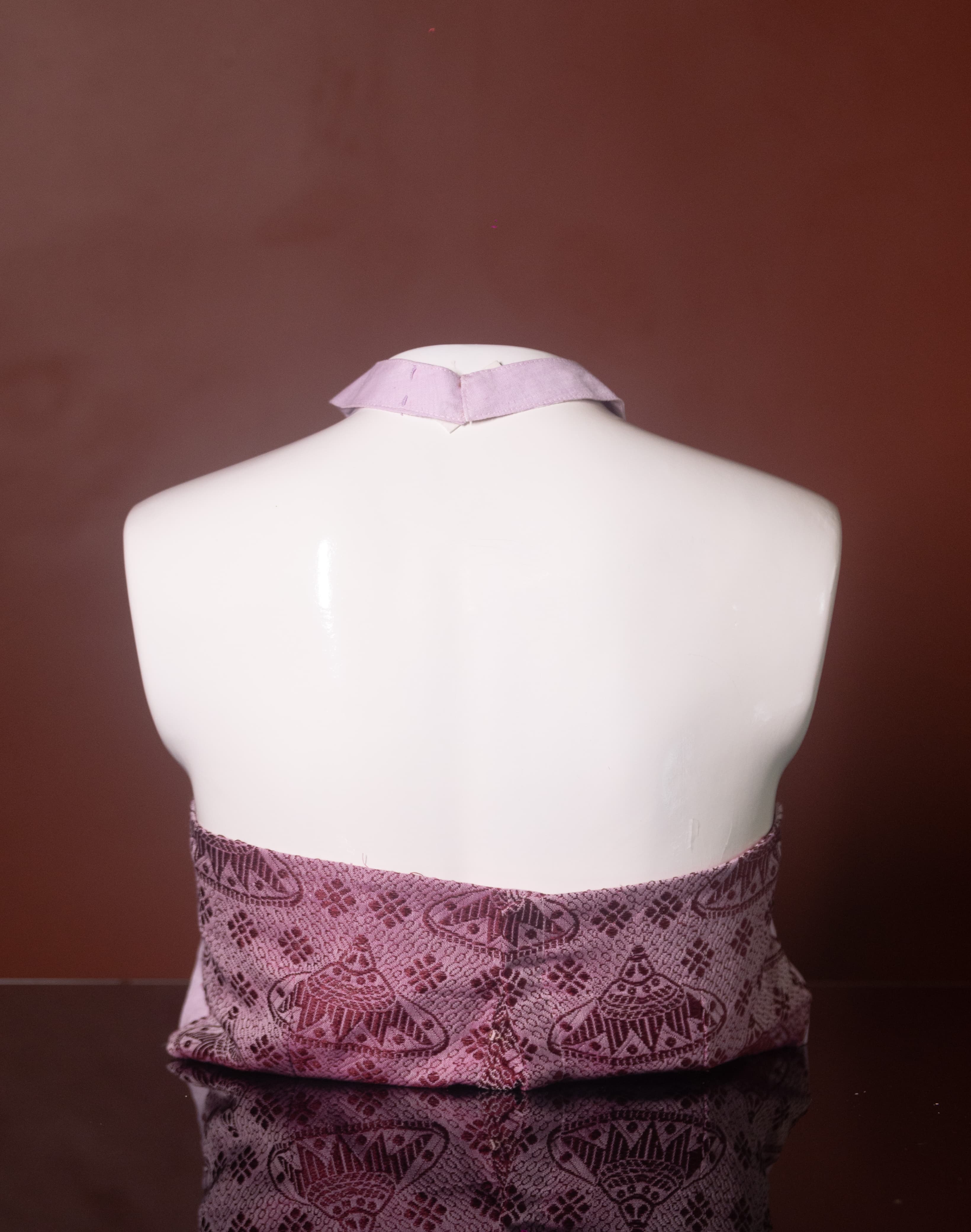 ASSAMESE JAPI DESIGNED HALTER NECK BLOUSE